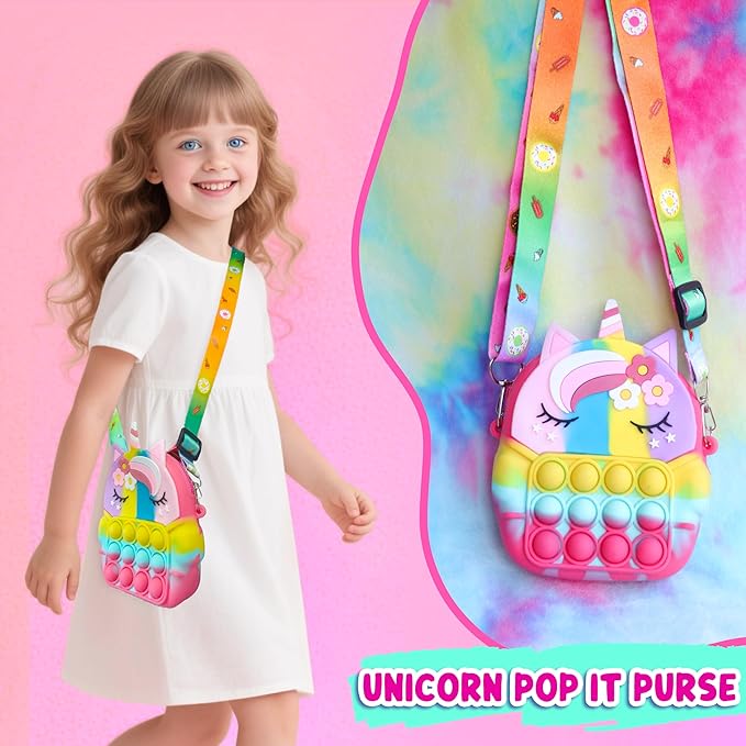 Unicorn Gifts for Girls with Stuffed Animals, Kids Unicorn Toys with Plush Pet & Diary & Water Bottle, Birthday Gifts for Girl Ages 3 4 5 6 7 8 Years Old.