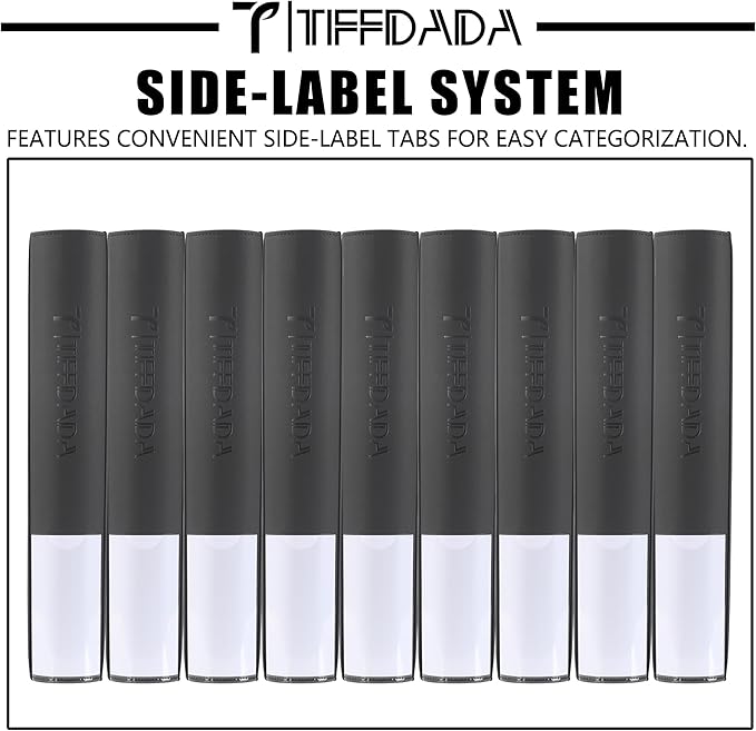 Top Loader Binder, 9 Pocket, Holds Up to 360 3" x 4" Toploaders, 20 Double-Sided Ringless Sleeves, Side-Loading for Easy Insertion,Side Label Tab and Marker for Easy Identification