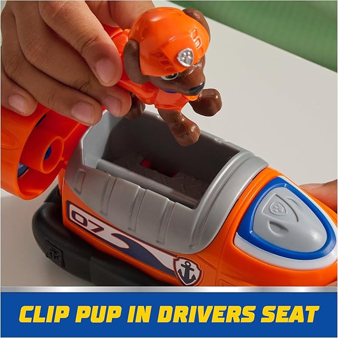 PAW Patrol, Zuma’s Hovercraft, Toy Vehicle with Collectible Action Figure, Sustainably Minded Kids Toys for Boys & Girls Ages 3 and Up