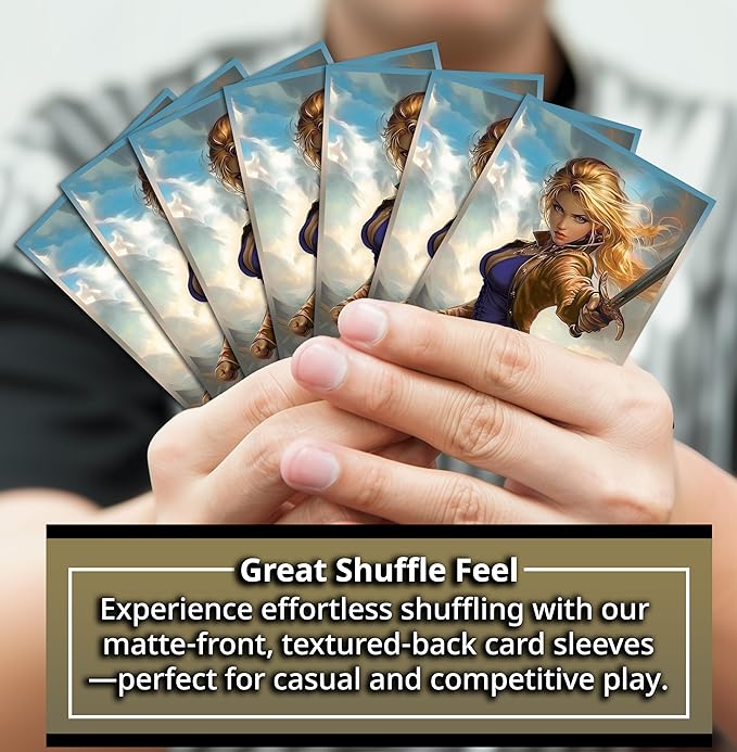 Anime Rune Knight Card Sleeves 102 Pack – Compatible with MTG & TCGs – Perfect for Celes Rune Knight & Final Fantasy Commander Decks – Premium Card Game Sleeves for Magic