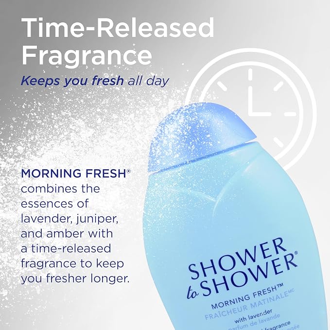 Shower to Shower Morning Fresh Body Powder, 8 Oz (3 Pack)