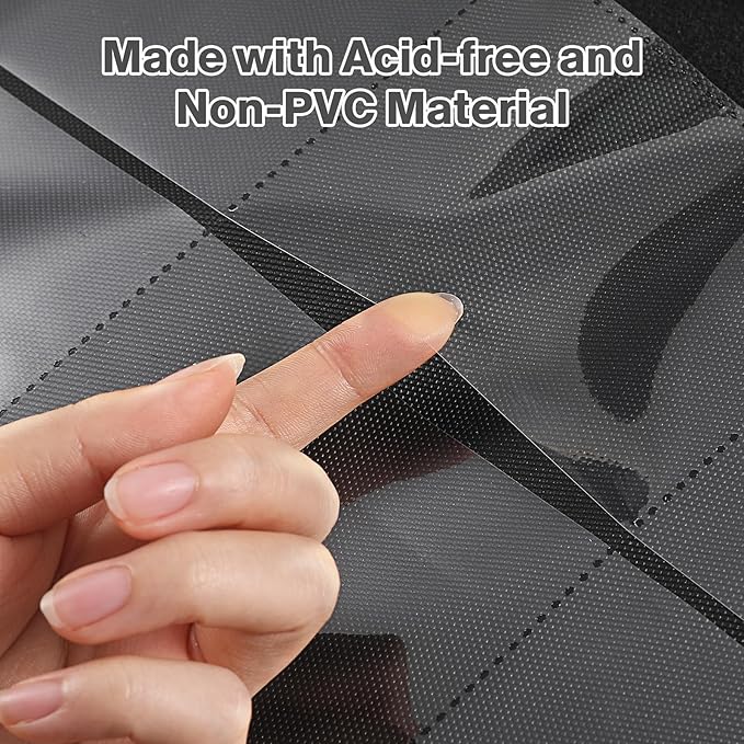 Toploader Binder, Holds 360 Toploader, 100 Toploaders INCLUDED, 9-Pocket PU Cover Top Loader Binder for 3" x 4" Rigid Toploaders, Ringless Double-Sided Toploader Card Binder for TCG, Sport Cards