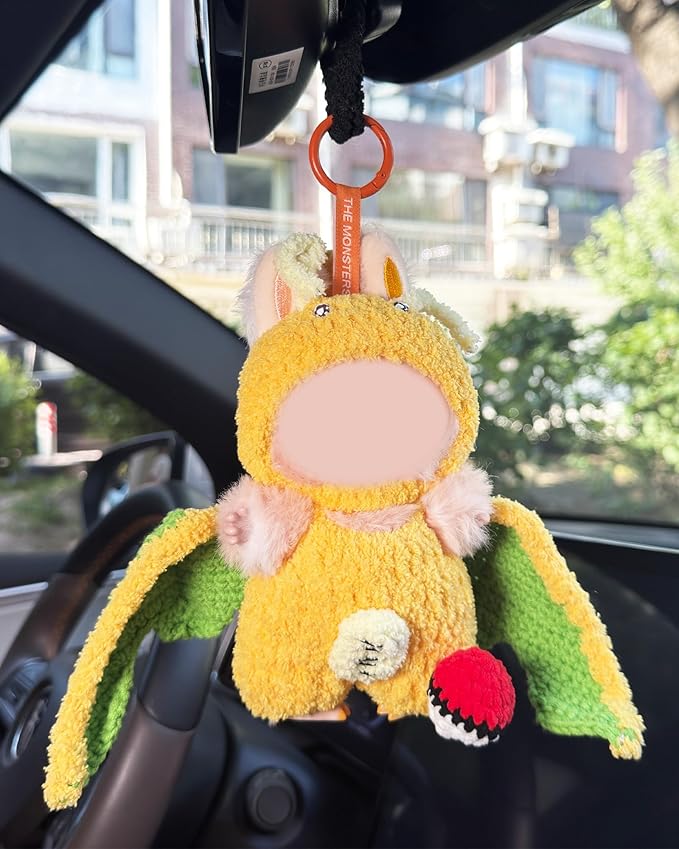 Hand-Crocheted Doll Clothes Set for 17cm Dolls - Original Cute Outfit, Handmade Crochet Accessories, Kawaii Animal Style Collectibles (Dreamy Dragon)