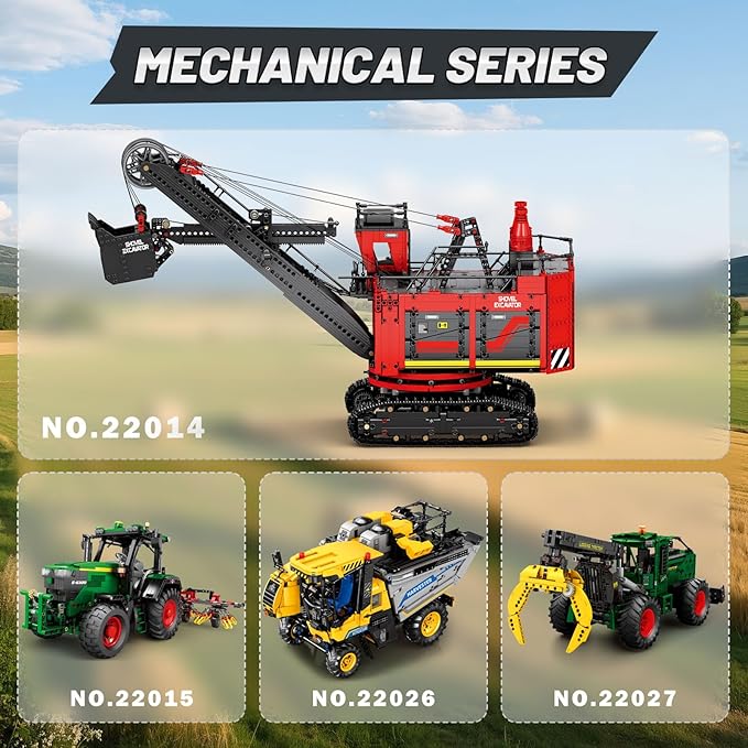 RC Excavator Building Blocks Set 22014, Power Shovel Vehicle Model Kit, APP & Remote Control Construction Toy Gifts for Adult Boys Girls Kids 14+ (2688PCS)