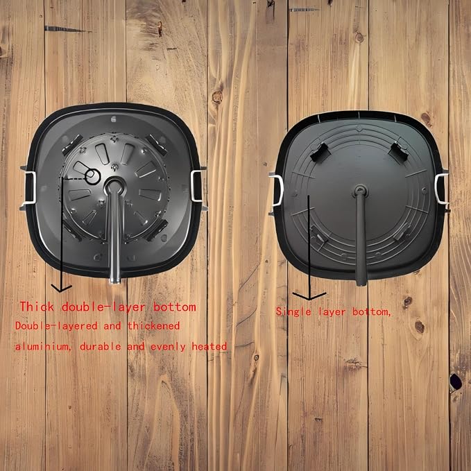 Korean Style Square Grill Pan with Maifan Coated Surface,Non-stick Smokeless Barbecue Stovetop Plate for Indoor Outdoor BBQ