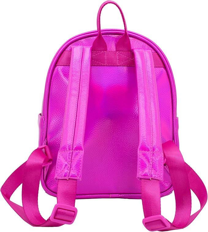 AI ACCESSORY INNOVATIONS Barbie Iconic Vegan Leather Cosplay Mini Backpack Purse, 10.5 Inch, Barbie Pink