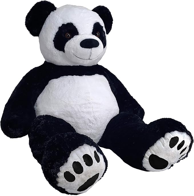 Anico 59" Tall (5 Foot) Giant Plush Bear, Stuffed Animal, Panda Bear with Smiling Face. Premium Stuffed Toy Panda, Perfect for Girlfriend, Kids, Valentine's Day, Christmas!