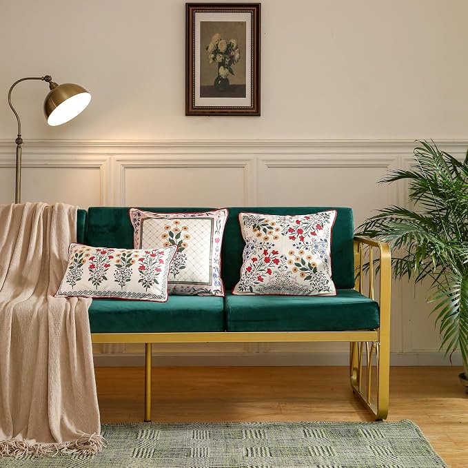 Designer Velvet Throw Pillow Cover,20"x12" Set of 2-Bertina C | Pillow Cover,Concealed Zipper Design,Dragonfly Pattern,Sofas,Bedroom,Living Room,Lounge Chairs,All Season Home Decor