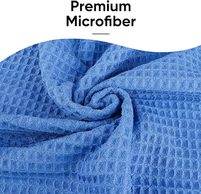 HOMEXCEL Hot Yoga Towels 2 Pack, (26.5" x 72") Non-Slip & Ultra-Absorbent Microfiber Yoga Mat Towels for Hot Yoga, Pilates, Exercise, Fitness, Bikram and Workout, Blue/Pink