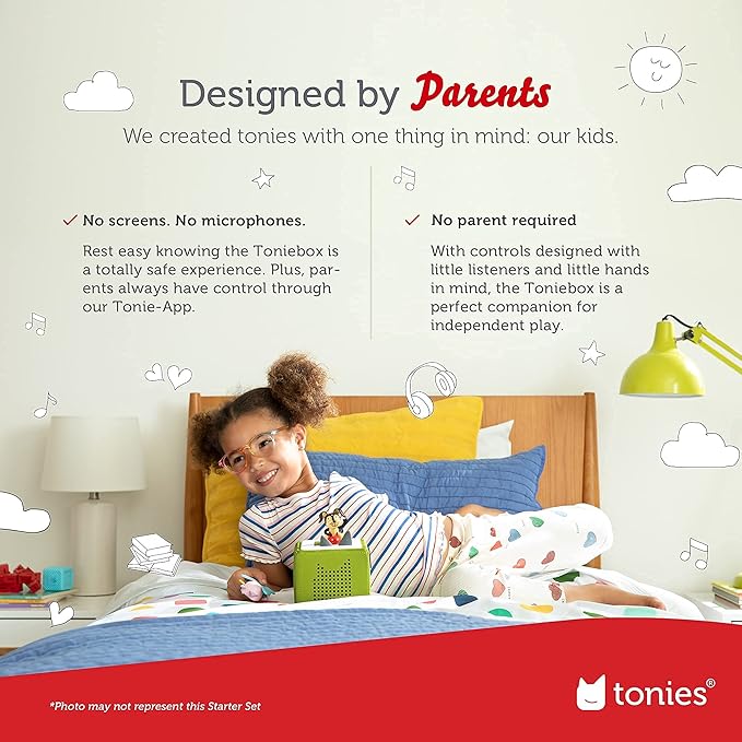 Toniebox 1 Audio Player Starter Set with Playtime Puppy - Listen, Learn, and Play with One Huggable Little Box - Purple