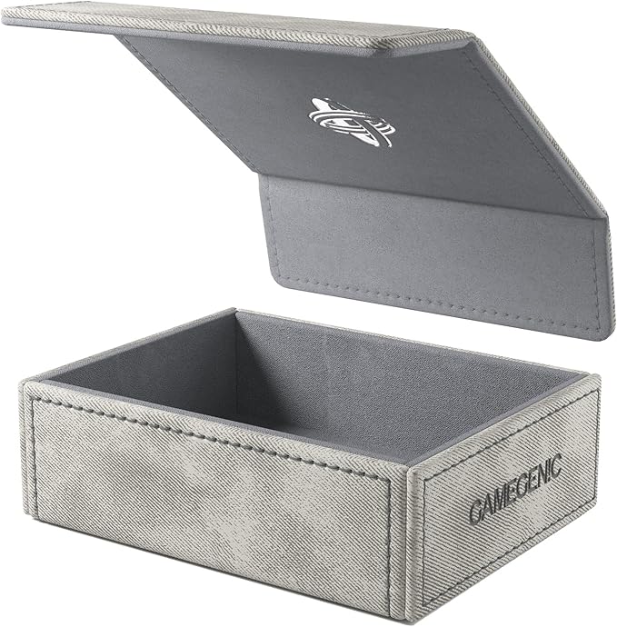 Gamegenic Token Keep - Premium Token Box for Safe Storage, Fits Dungeon 1100+ and Dungeon S 550+, Holds Tokens, Dice, and Cards, Fully Usable During Gameplay, Gray Color, Made