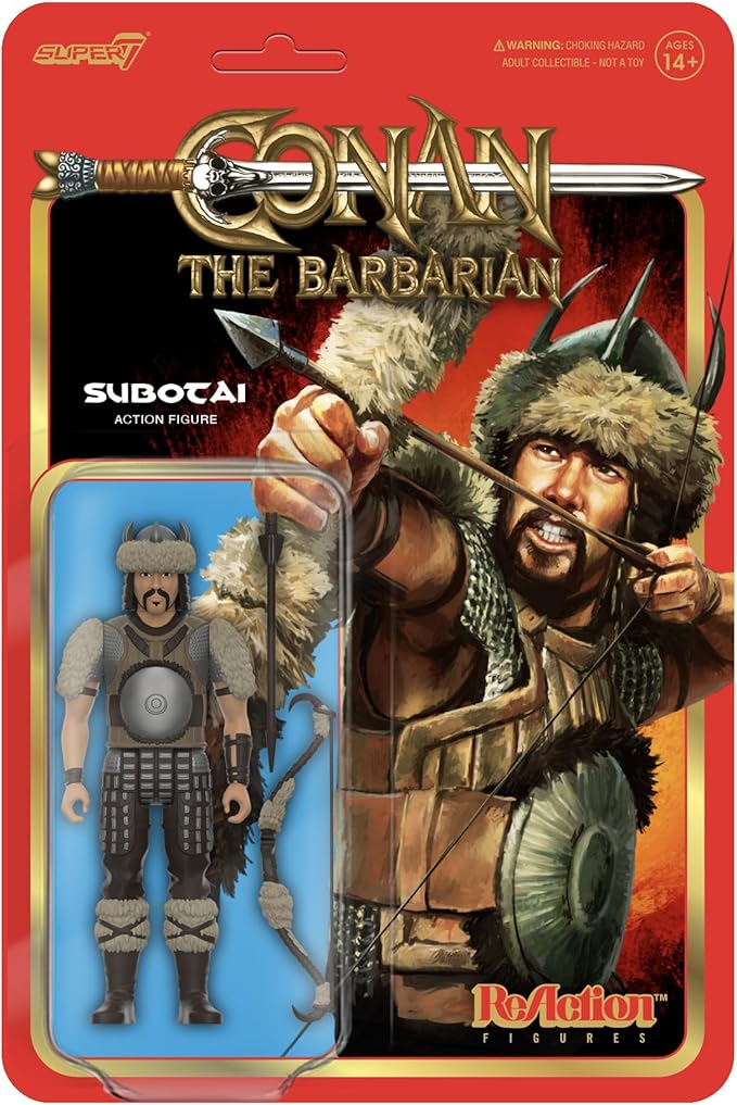 Super7 Conan The Barbarian Subotai - 3.75" Conan Action Figure with Accessories Classic Movie Collectibles and Retro Toys