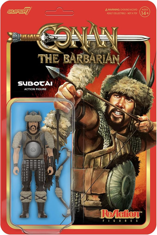 Super7 Conan The Barbarian Subotai - 3.75" Conan Action Figure with Accessories Classic Movie Collectibles and Retro Toys