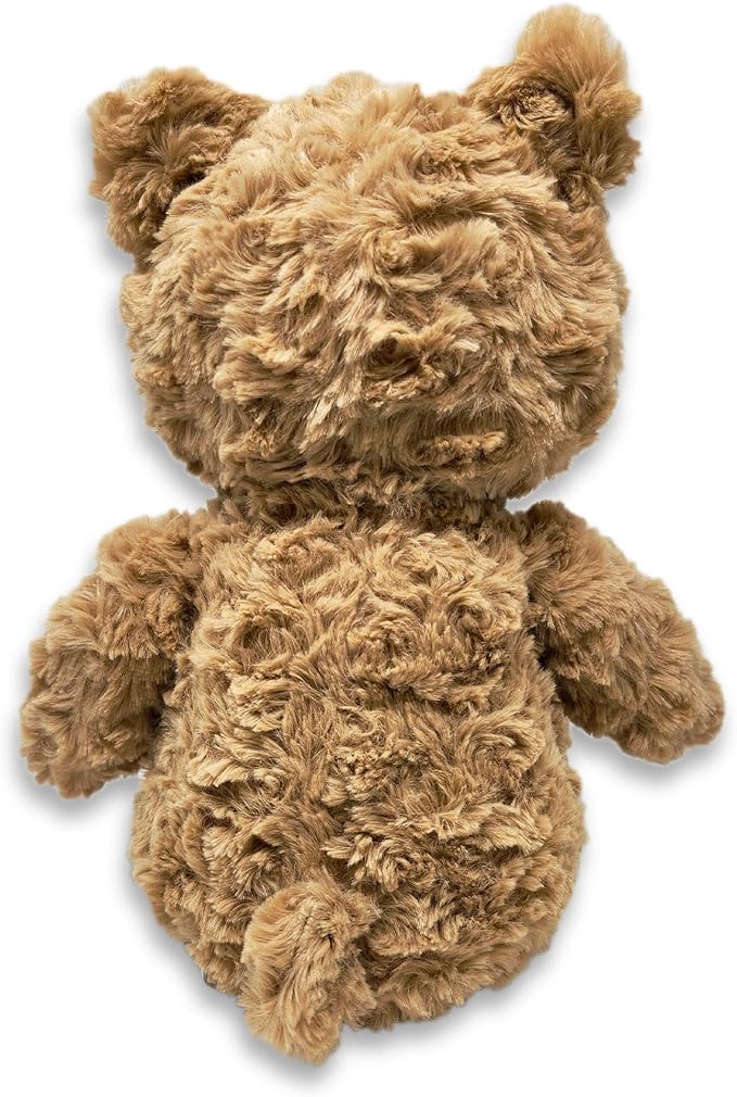 Personalized Plush Brown Bear for Happy Birthday, Anniversary, Get Well Soon, Thank You, I Love You, Promotional Product; Ultra Soft and Cuddly Brown Bear Plush for Kids 3+ to Adults; (9" Tall Seated)