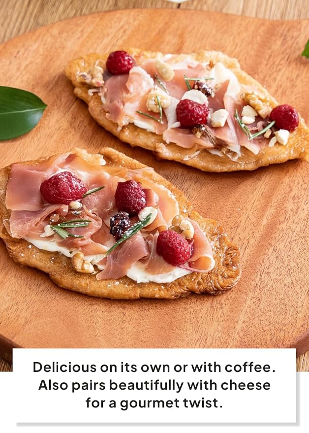 Korean Food Flat Croissant, Himalayan Pink Salt, Crispy Butter, 30 Pack | Crispy layered croissant snack with Himalayan pink salt and rich butter flavor
