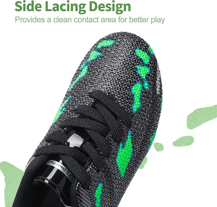 DREAM PAIRS Boys Girls Soccer Cleats Kids Football Shoes for Little/Big Kid