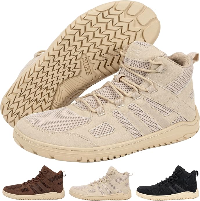 Hike Canyon Trail – All-Terrain, Shock-Resistant Hiking Barefoot Shoes | Hiking Boots for Pain-Free Trails | Natural Movement Trail Shoes for Women Men