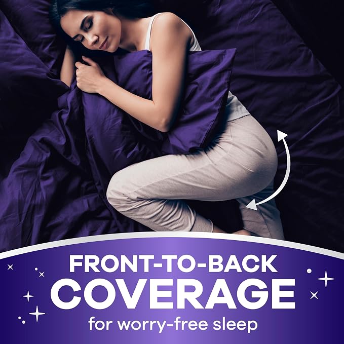 Always Discreet Night, Reimagined Adult Diapers for Women, Extended Overnight Absorbency Incontinence and Postpartum Underwear Size S/M, 360 Degree Coverage While Laying Down, 48 Count