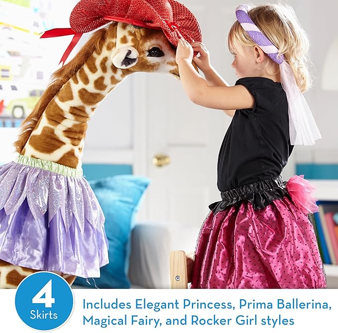 Melissa & Doug Role Play Collection - Goodie Tutus! Dress-Up Skirts Set (4 Costume Skirts)