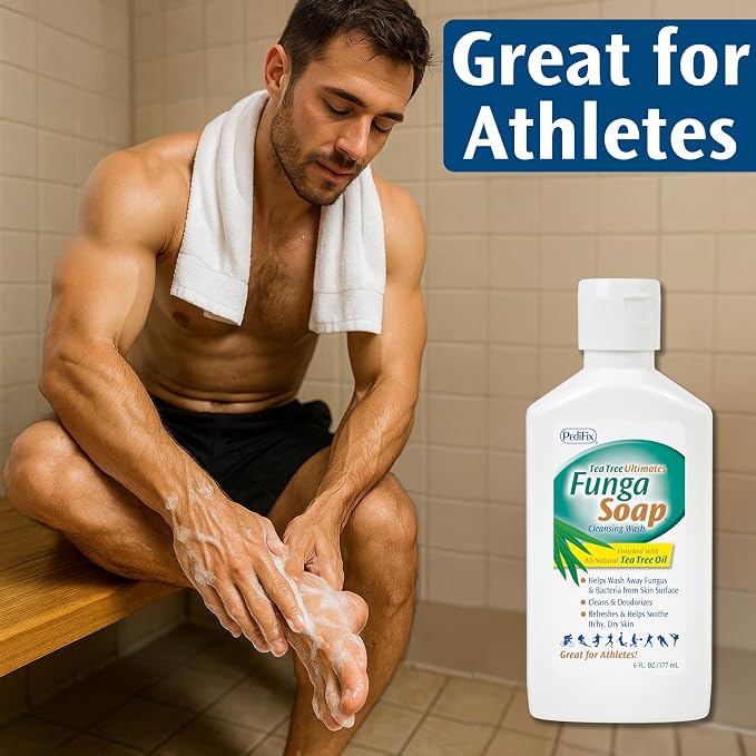 Pedifix FungaSoapLiquid with Tea Tree Oil, 6 oz.