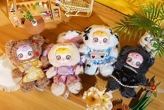 Sunycoco Plush Blind Box， Plush Figure Toys 1PC (1 of 7 Possible Styles) Sweet Rebel Series Birthday Gifts 8 in
