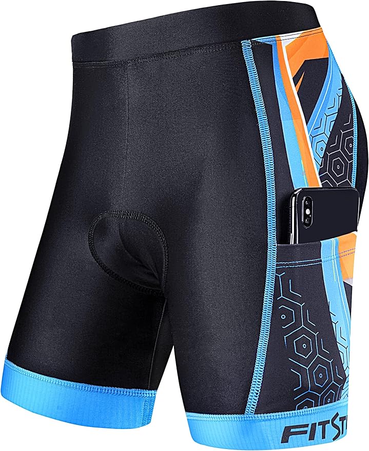FitsT4 Sports Kids Cycling Bike Shorts Boys Girls Printed Biking Shorts with Pockets