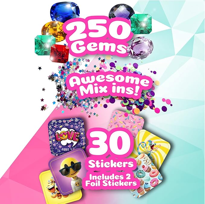 ILY DIY 3D Sticker Maker – Arts & Crafts Kit for Kids Ages 6+ | Makes 30 Custom Stickers Fun & Creative Toy Gift for Boys & Girls