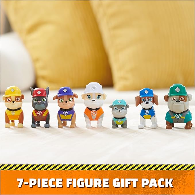 Rubble & Crew, Toy Figures Gift Pack, with 7 Collectible Action Figures, Kids Toys for Boys & Girls Ages 3+