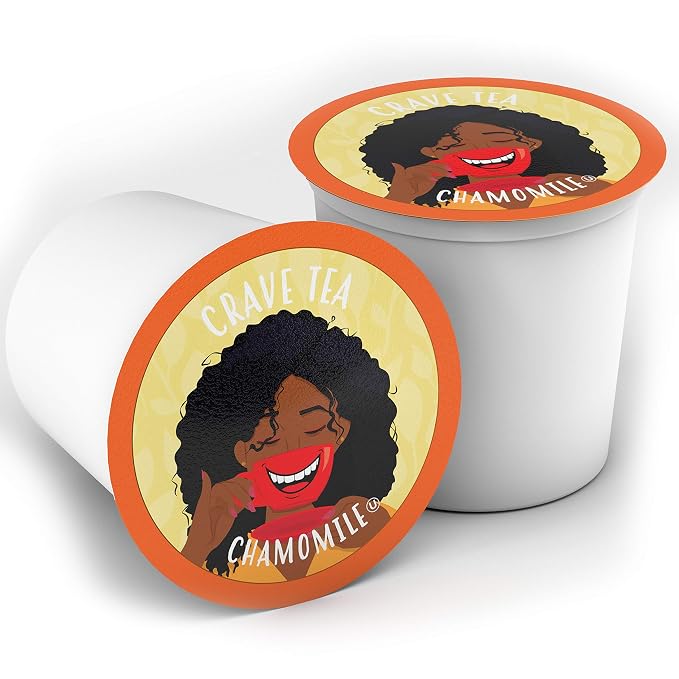 Crave Beverages Tea Pods, Chamomile for Keurig K Cup Brewers, 100 Count
