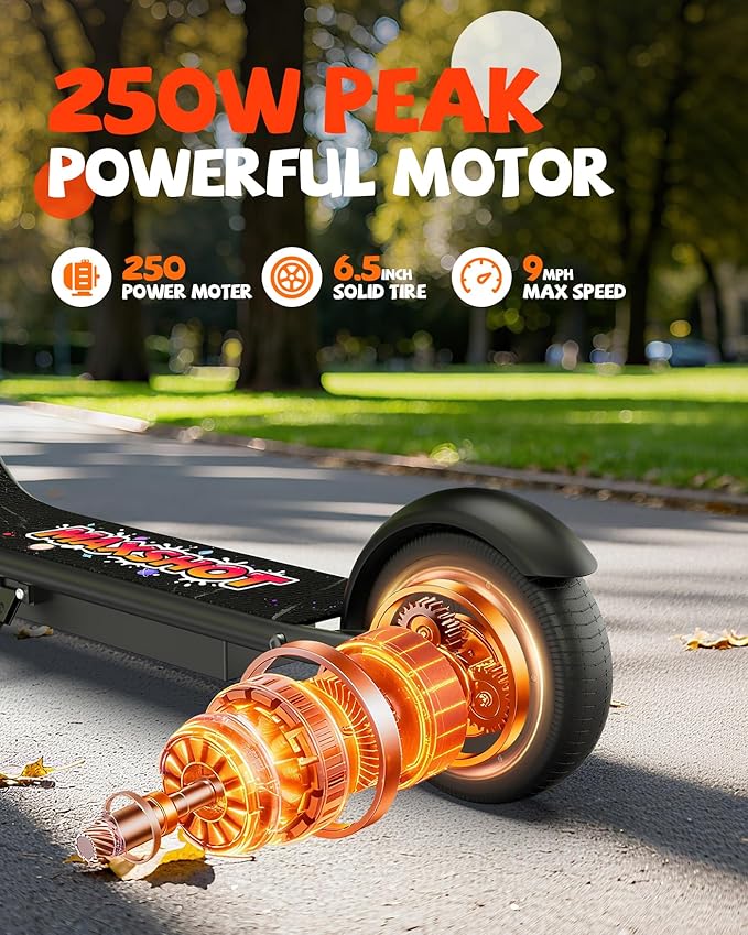 Maxshot Electric Scooter, 8.5" /10" /14" Tire, 16/19/22 Mph Top Speed, 12/16/21/27/28/49/50 Miles Long Range, Folding Escooter for Adults and Kids with Seat Bag, Dual Braking, Dual Suspension, App