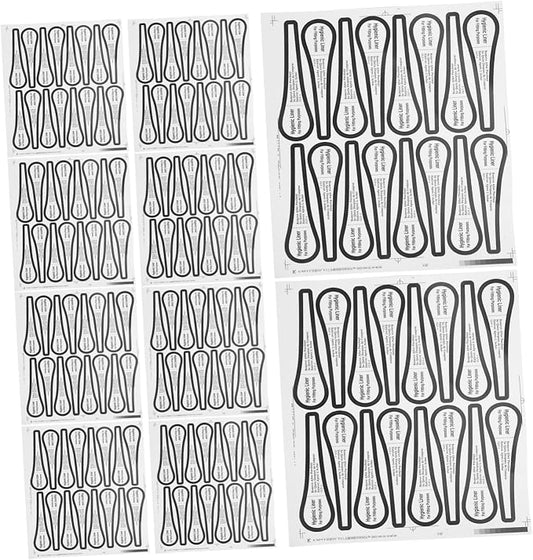 ARTIBETTER 100pcs Adhesive Protective Stickers for Swimwear and Lingerie Colorful Decals and Comfortable Panty Liners for Swim Bottoms Reusable and Easy to Apply