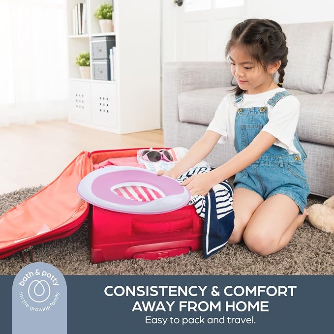 Dreambaby Potty Training Toilet Seat, Easy Fit Toddler Toilet Seat Cover, Anti-Slip for Boys and Girls, Lightweight and Portable Travel Potty