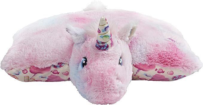Pillow Pets 18” Sweet Scented Cotton Candy Unicorn Stuffed Animal Plush Toy