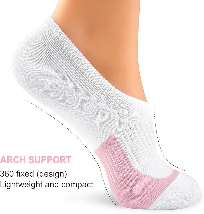Gonii Womens No Show Socks Athletic Ankle Socks Cushioned Running Low Cut 5-8 Pairs