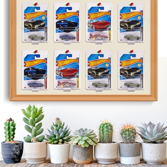 30 Pack Clear Protector Cases for Hot Wheels Storage, Clamshell Plastic Cases for 1:64 Scale Models Hot Wheels Display, 0.6mm Thick PET Vehicle Blister Pack Cover Cases