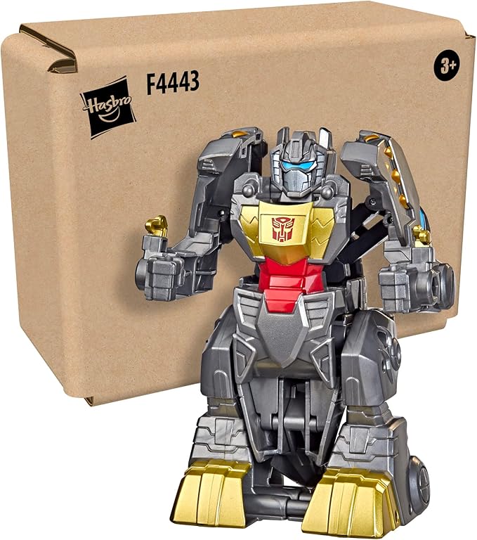Transformers Classic Heroes Team Grimlock Converting Toy, 4.5-Inch Action Figure, Preschool Toys, Ages 3+ (Amazon Exclusive)