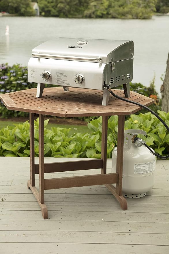 Cuisinart Outdoor Gas Grill, 2000 BTU, Portable, 2-Burner