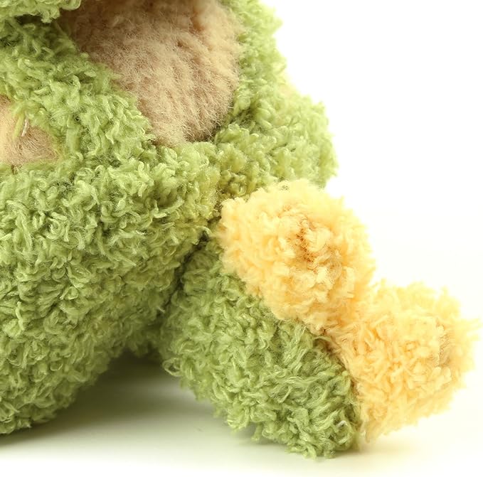 Plush Doll Clothes for Labubu - Cute Animal 17cm Doll Clothing, Premium Doll Accessories Clothes for Collectors or Display - Kawaii Cloudy Velvet Green Dinosaur Costume (No Dolls)