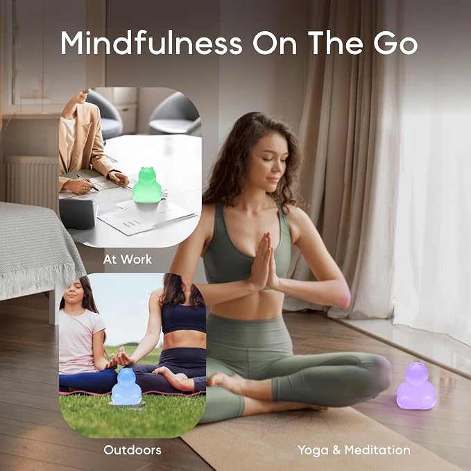 Breathing Pal 'Hugo'- Mindfulness Breathing Light, Guided Visual Meditation Breathing Light, Anxiety Relief Items for Calm Down Corner/Meditation/Sleep for Adult&Kid