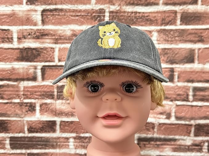 Embroidered Animal Baseball Hats for Boy and Girl