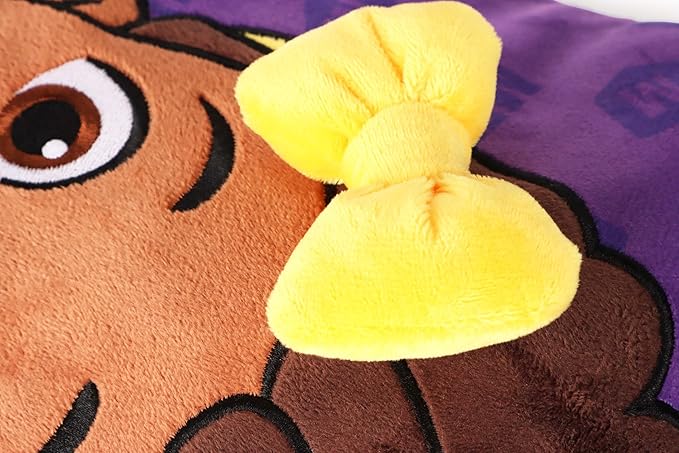 Jay Franco Snuggle Pillow – 15 Inch Kids Ultra-Soft Stuffed Plushie & Cozy Throw Pillow, Official Licensed Character Cushion, Purple - Meekah