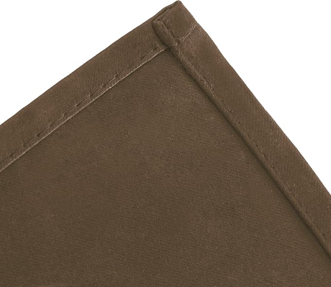 LEMOMO Brown Thermal Blackout Curtains/52 x 54 Inch/Set of 2 Panels Room Darkening Curtains for Bedroom