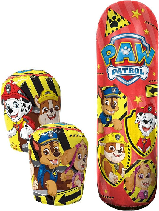 Hedstrom PAW Patrol Bop Bag and Gloves Combo Set, 36 Inch Punching Bag with Weighted Base, Ages 4 and Above, (56-85482)