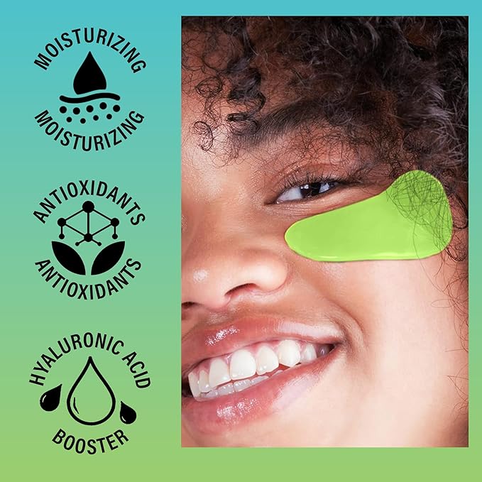 Generation Skin Eye Patches for Dark Circles and Puffiness, Under Eye Mask with Hyaluronic Acid and Matcha Green Tea, Vegan and Cruelty-Free Under Eye Patches, Green Tea Eye Masks, 5-Pack