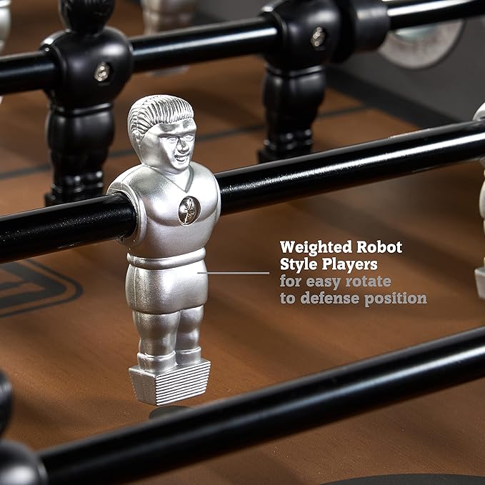 Hall of Games Foosball Tables Multiple Styles, Soccer with Durable & Stylish Designs with Tabletop Sports Soccer Balls, Perfect for Family Game Rooms | Multiple Styles