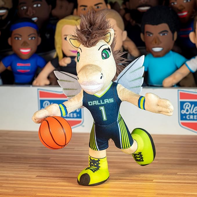 Bleacher Creatures Dallas Wings Lightning 10" Mascot Plush Figure - A Mascot for Play or Display