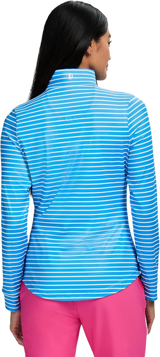 Izod Women's 1/4 Zip Pullover Performance Stretch Long Sleeve Golf Running