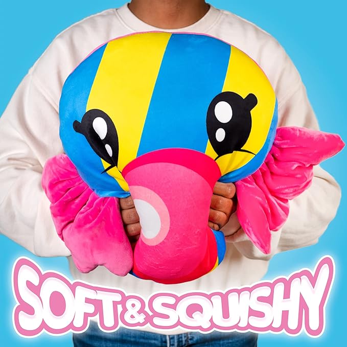 Scentco Smillows - Patented Gourmet Scented Stuffed Plush Pillows (Bubble Gum) - Accent, Throw, Decorative Pillows - Kids Room Decor, Gift for Kids