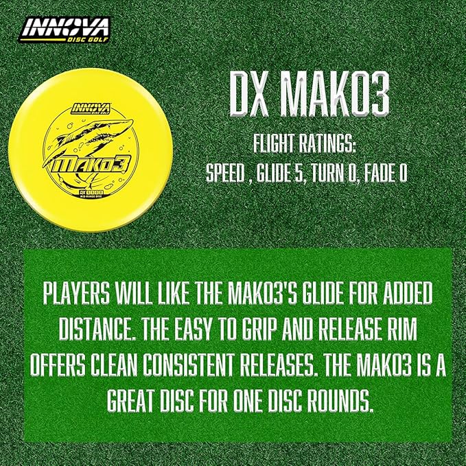 Innova Disc Golf Set 3 Pack – Disc Golf Starter Set for Beginners with Disc Golf Driver, Mid-Range, Disc Golf Putter DX Valkyrie, DX Invader, DX Mako3 and Mini