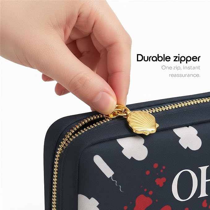 Period Pouch – Compact, Stylish, Discreet Period Bag For School with Waterproof Lining Fits Pads & Tampons, Cute Pad Bag for Teens, Travel, School, Girls Period Kit